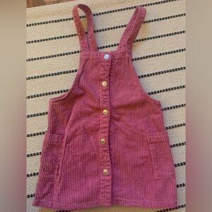 Zara corduroy fall dress jumper pink 3 4 never put in dryer Excellent condition